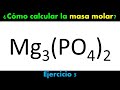 Como calcular la masa molar de un compuesto químico (Ejercicio 5)
