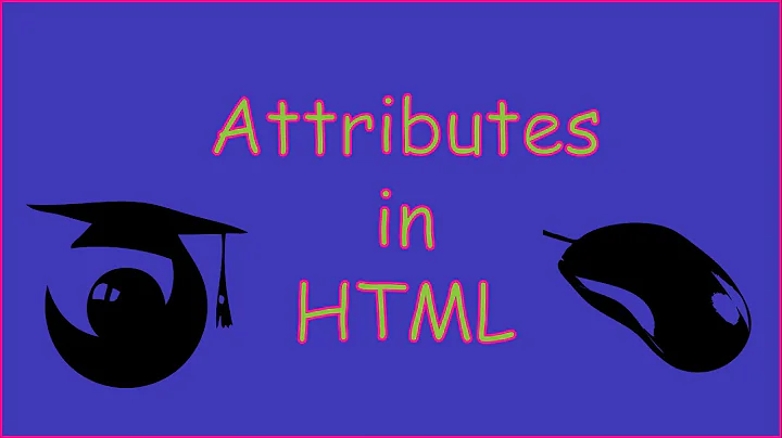 Introduction to attributes in HTML tutorial