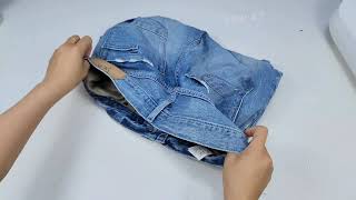 Don't throw away old pants! Idea for sewing bags from old jeans