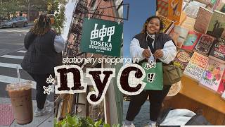 Spend a day stationery shopping in NYC with me│NYC Day Vlog