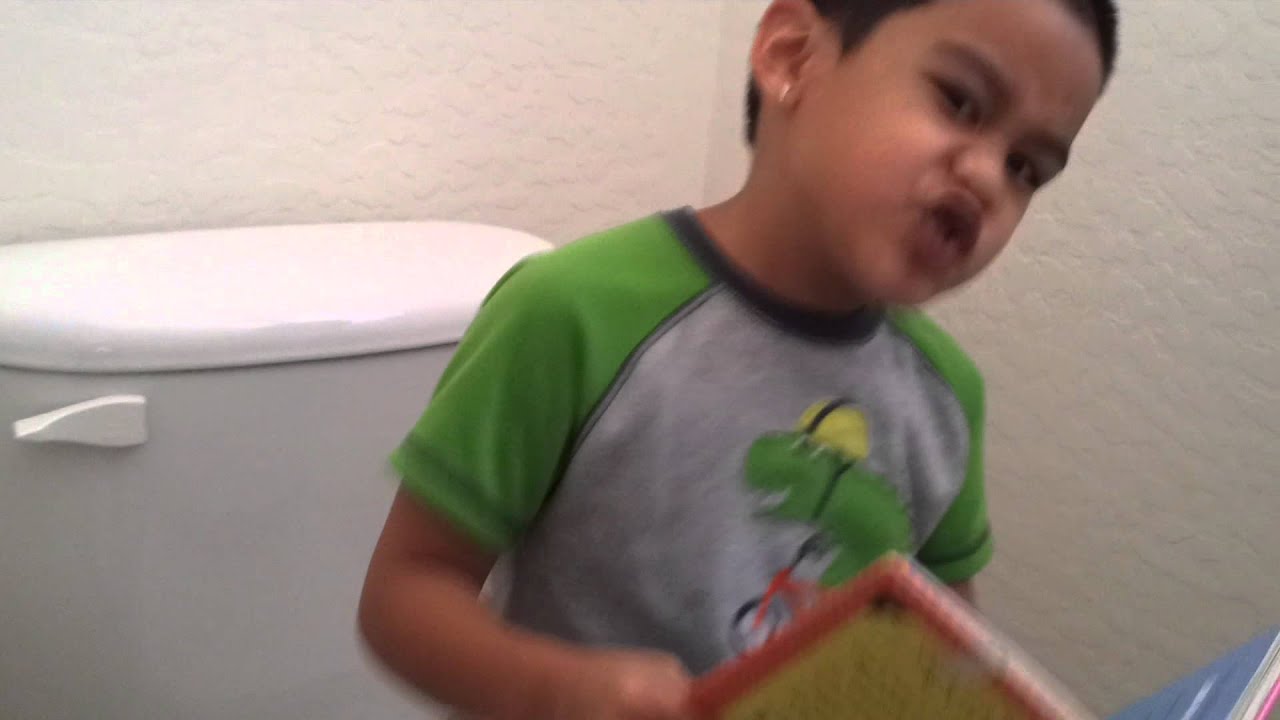 Sittin on da toilet little kid version YouTube