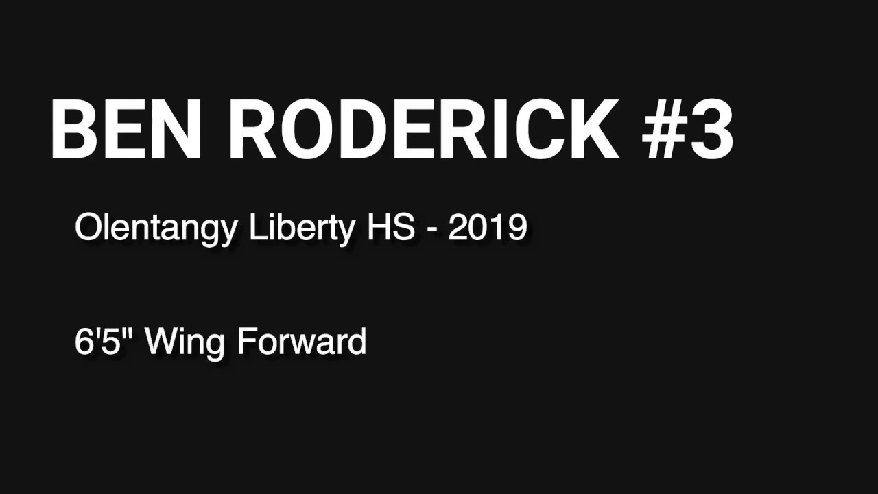 Ben Roderick 2017-18 Olentangy Liberty Basketball Highlights - YouTube