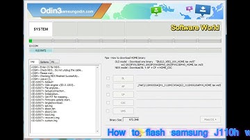 How to flash samsung J110h with odin