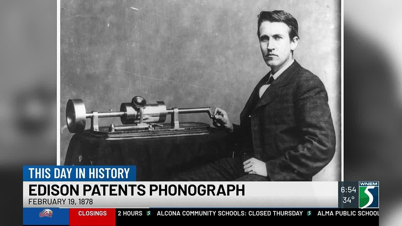 This Day in History: Edison Patents Phonograph