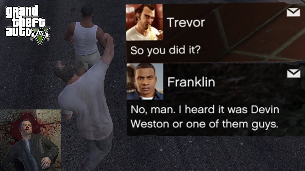 Trevor Finds Out Franklin Killed Michael in #gta5