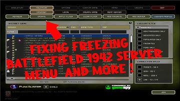 fixing freezing Battlefield 1942 server menu and  How to join from a dead master server ?