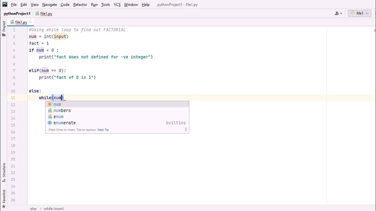 Find out factorial using WHILE LOOP || PYTHON ||NoiceYa - YouTube image.