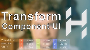 Transform Component UI | Game Engine series