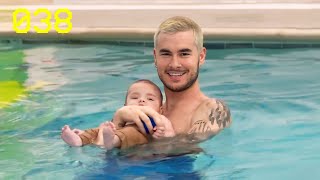 HIS FIRST SWIMMING LESSON VLOG 038