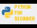 Python for beginner  #1