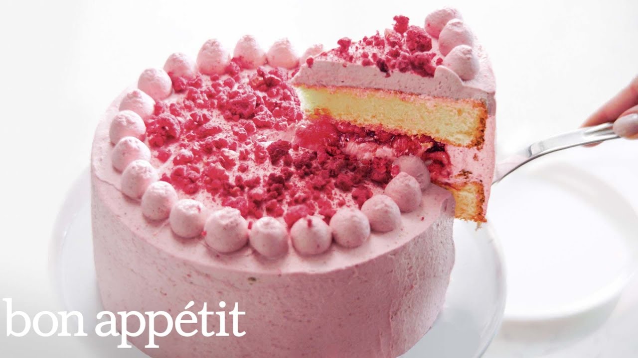 ⁣I Almost Gave Up On This Raspberry Cake Recipe | Bon Appétit