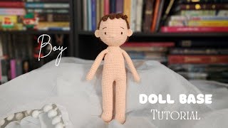 Boy Crochet Doll base / Basic doll tutorial /Amigurumi base doll #crochetbeginner #basedoll
