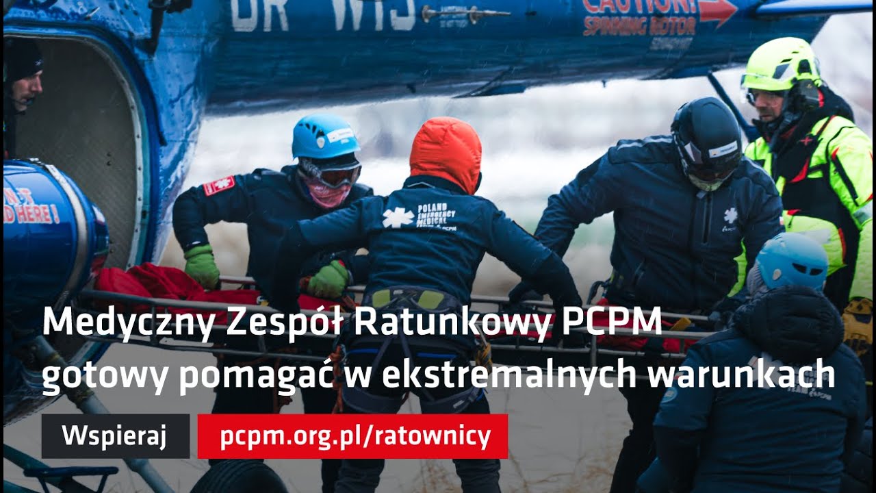Zimowe manewry śmigłowcowe Medycznego Zespołu Ratunkowego PCPM
