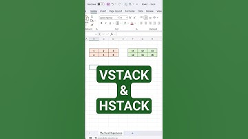VSTACK AND HSTACK IN EXCEL #remix #shorts #trending #trending #excelformula