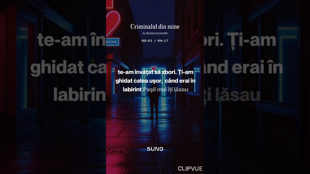 Criminalul din mine. NatyCozmac lyrics.  AIMUSIC 