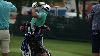 Spaun gets out on the range for BMW Championship