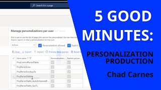 Five Good Minutes: Personalization Production