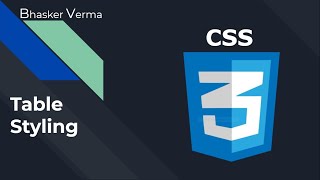 CSS Tutorial for beginners in Hindi #39 | How to style HTML Table using CSS properties