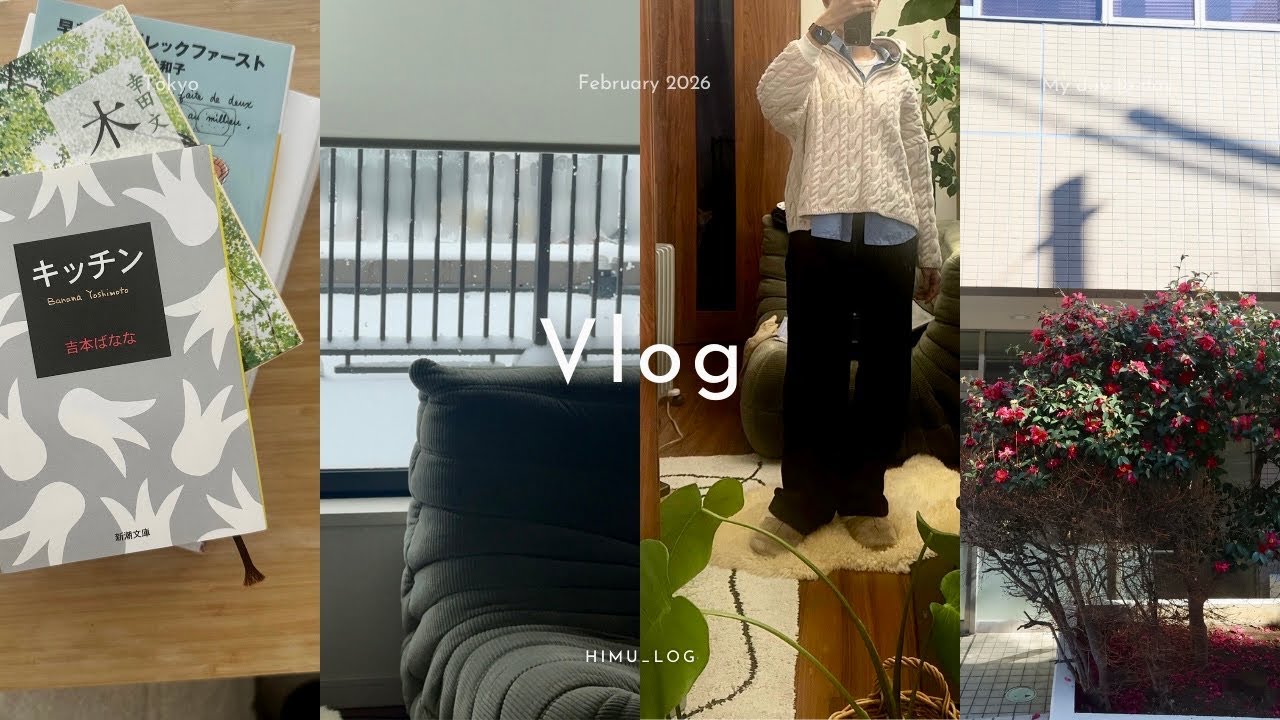 (eng)Vlog 雪の降る週末 映画と読書で過ごす2日間☕️ 花粉の時期のスキンケアと物件探し所広司さんにハマる👟