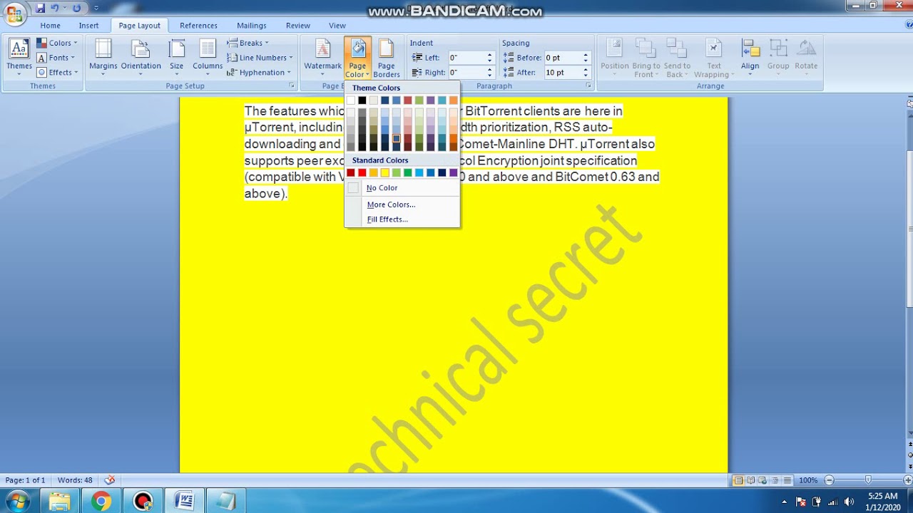 How To Set Page Colour By Using Ms Office 2020 Latest ms Office YouTube