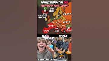 Hottest Temperature Ever Recorded In Your Country#mapping #map #shorts #popular #fyp