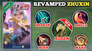 REVAMPED ZHUXIN 100%% BROKEN BUILD! (advanced server!💀) ZHUXIN BEST BUILD 2025 -MLBB