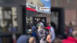 Autobus ciepła ponownie zawitał na sanocki rynek