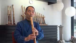 公式】容山銘尺八 あざみの歌 - YouTube
