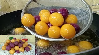 Golden Sweet Potato Balls┃Crispy diluar Lembut Di Dalam Bebola Ubi@LiniCooking