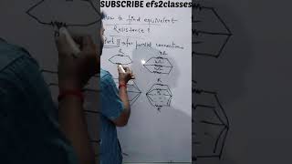 equivalent resistance parallel connection #physics #electrostatics #resistor #parallel #resistance