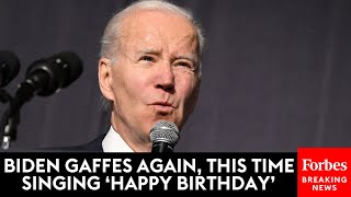 New Cringe Gaffe Biden Seems To Forget MLK III s Wife s Name Singing Happy Birt ay