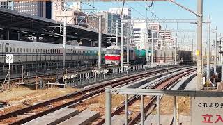 タキ7両！。DF200 206号機牽引稲沢発四日市行6079レ名古屋通過