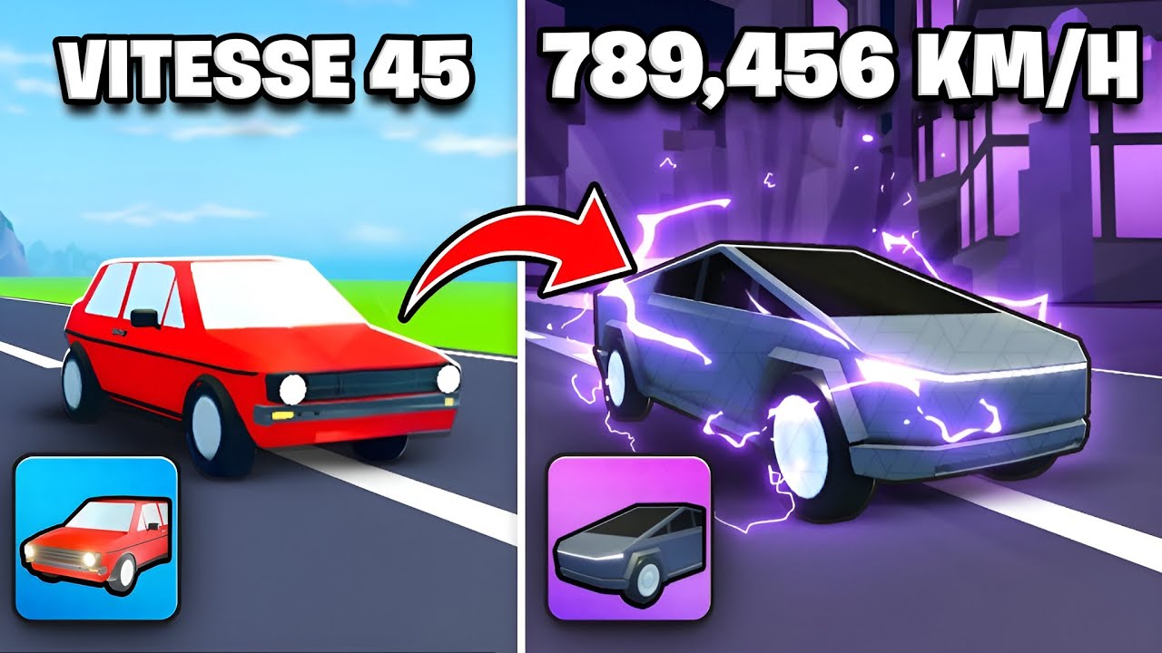 TU AS LA PIRE VOITURE AU MONDE SUR ROBLOX MAIS TU PEUX ÉVOLUER À L'INFINI 😨😨