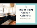 How to Paint Kitchen Cabinets the Easy Way (in 2 days)