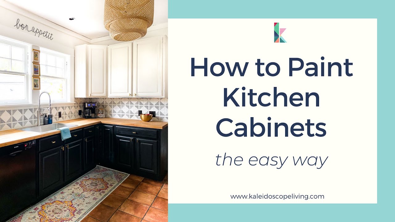How To Paint Kitchen Cabinets The Easy