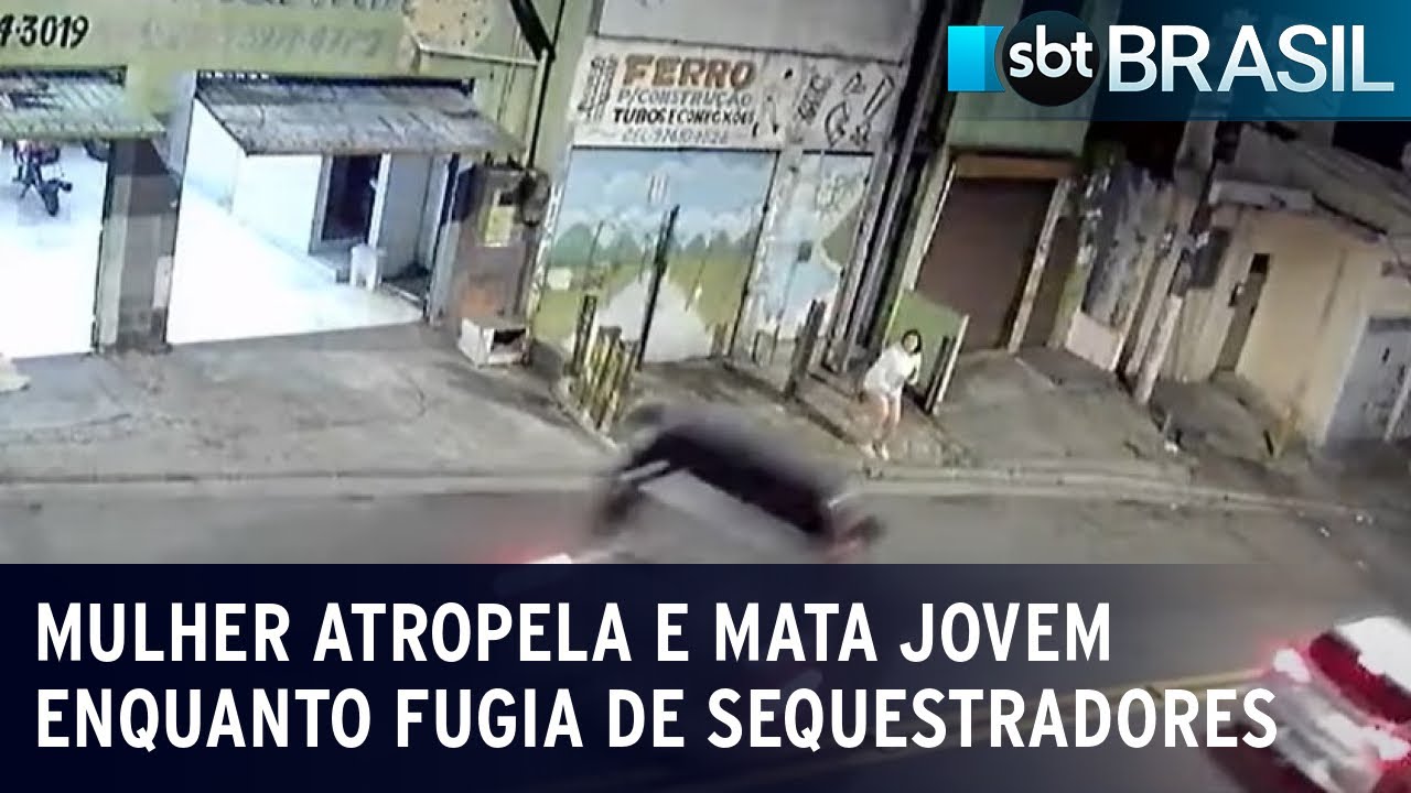 Mulher atropela e mata jovem enquanto fugia de sequestradores | SBT Brasil (21/11/22)