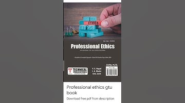Professional ethics /gtu/BE/sem 5/Computer science and engineering book pdf