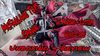 Spawn w/ Throne & Custom Wired Cape/ Chains | Unboxing | Customization | McFarlane Toys |