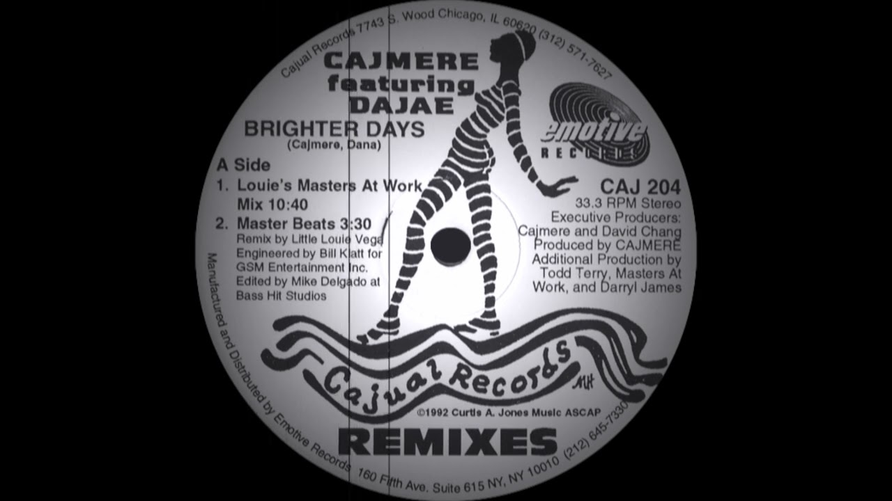Cajmere ft Dajae - Brighter Days (Masters At Work Remix) Cajual