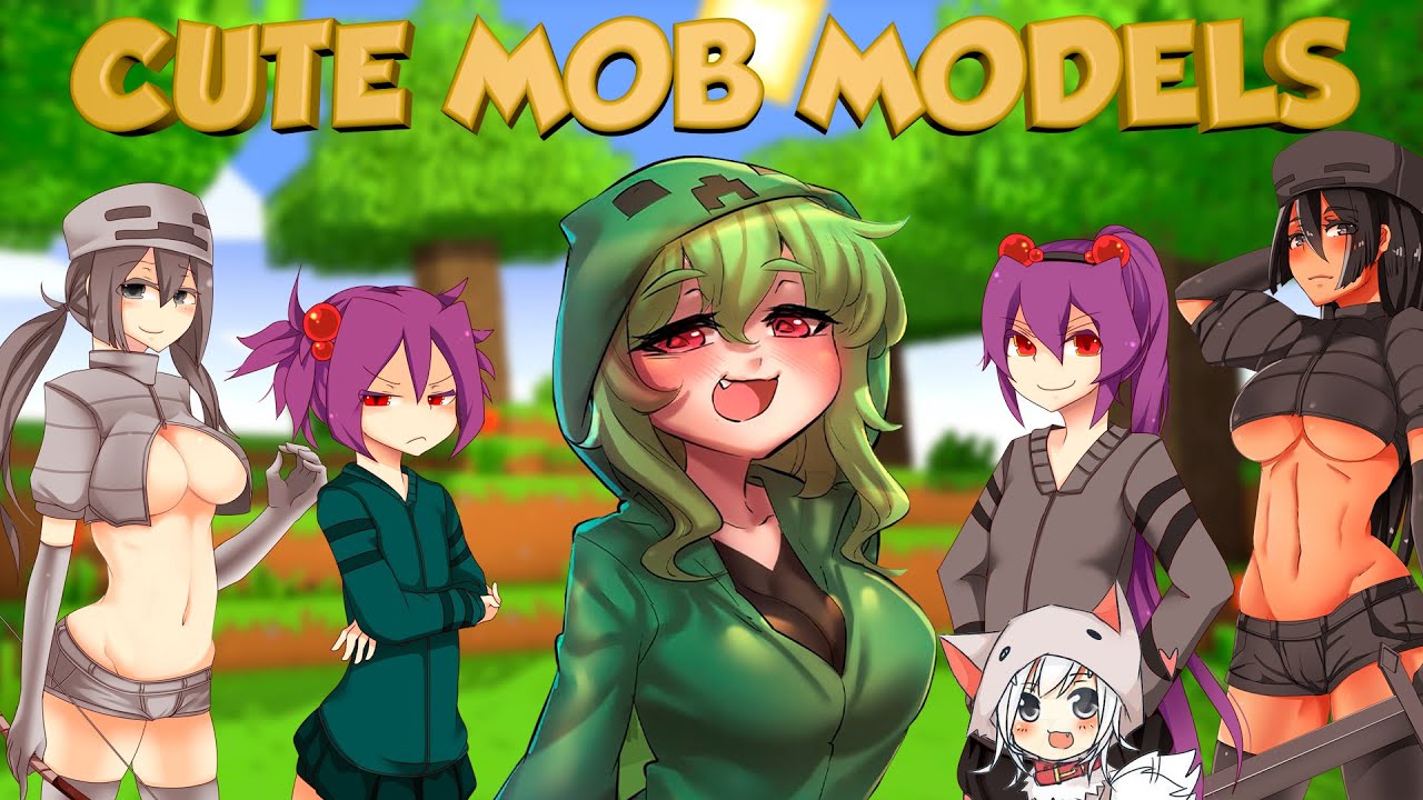 Minecraft Mods Cute Mob Models Anime En Minecraft Youtube 