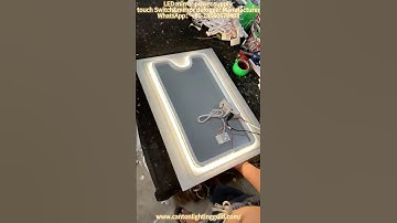 Diy vanity mirror with lights and led mirror touch sensor. #manufacturer#touchsensor #touchswitch