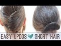 Easy updos for short hair