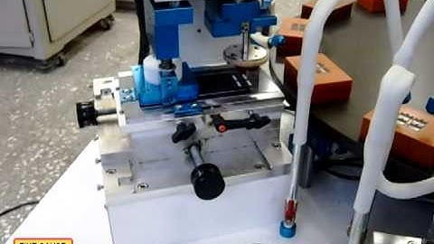 Ink cup pad printing machine with three-color round plate-FC-163BRC(FC-303 OP)_Fine Cause Company