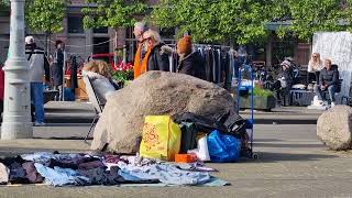 Koningsdags at Kwakersplein Amsterdam