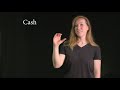 Basic ASL Signs for Banks