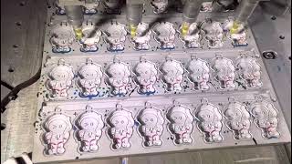 100% real working speed and accuracy for Automatic soft pvc dispensing machine in customer factory screenshot 2