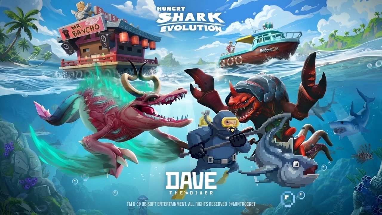 NEW DEMON SHARK IN DAVE THE DIVER GAMEPLAY - Hungry Shark Evolution ...