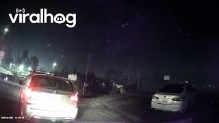 Dashcam Captures BMW Driver Backing Into Car || ViralHog