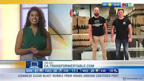 Transformer Table on CTV Morning Live Regina | The 6-in-1 Extendable Dining Table