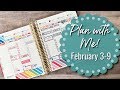 PLAN WITH ME! | February 3-9 | Erin Condren Life Planner